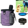 Pet Training Waist Bag With Belt Portable Outing Training Pet Snack Bag, Specification: Waist Bag+Folding Bowl - Pet Bags by PMC TechLife | Online Shopping South Africa | PMC TechLife