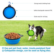 Pet Training Waist Bag With Belt Portable Outing Training Pet Snack Bag, Specification: Waist Bag+Folding Bowl