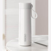 FANJANE Reminder Drinking Smart Thermos Cup(White)