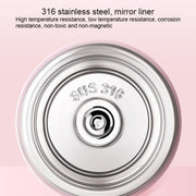 FANJANE Reminder Drinking Smart Thermos Cup(White)