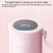 FANJANE Reminder Drinking Smart Thermos Cup(Yellow)