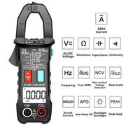 BSIDE  Bluetooth 5.0 6000 Words High Precision Smart AC Clamp Meter, Specification: ZT-5BQ+C3140 Clip
