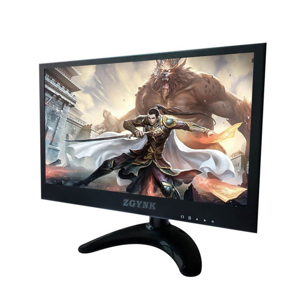 ZGYNK B1042 Portable High-Definition Metal Computer Monitor Display, Size:12 inch VGA AV HDMI BNC