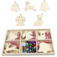 Christmas Creative DIY Decoration Gift Set  Handmade Wood Chip Pendant, Style:JM02039 - Ornaments by PMC TechLife | Online Shopping South Africa | PMC TechLife