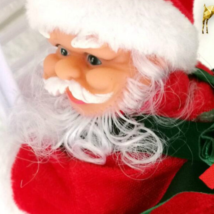Electric Santa Claus Toy Christmas Children Gift Decoration, Specification: Double Ladder C