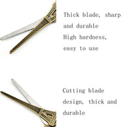Stainless Steel Eiffel Tower Scissors Handmade Thread Tea Bag Scissors(Rose Gold)