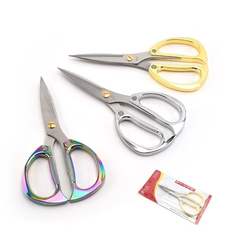 K82 Stainless Steel Alloy Scissors Multifunctional Household Powerful Diamond Scissors(Silver)