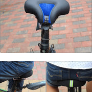 Noseless Bicycle Saddle Mountain Bike Thickened  Soft Cushion(Black)