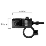 Dual USB Port 12V Water-resistant Motorbike Motorcycle Handlebar Charger 5V 1A/2.1A Adapter Power Supply Socket for Phone Mobile