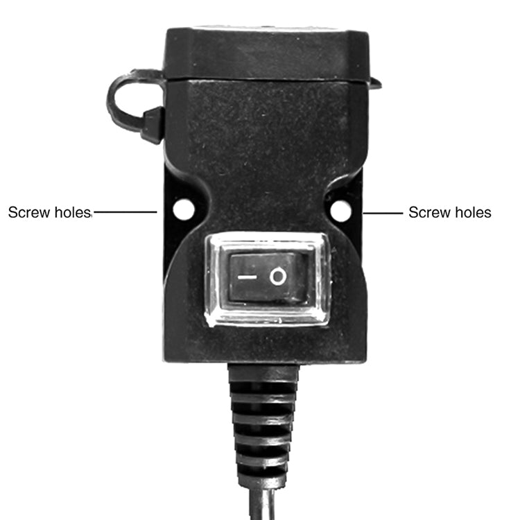 Dual USB Port 12V Water-resistant Motorbike Motorcycle Handlebar Charger 5V 1A/2.1A Adapter Power Supply Socket for Phone Mobile