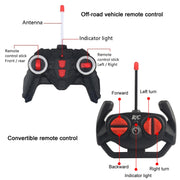USB Charging Electric Children Remote Control Car Toys(Red Convertible)