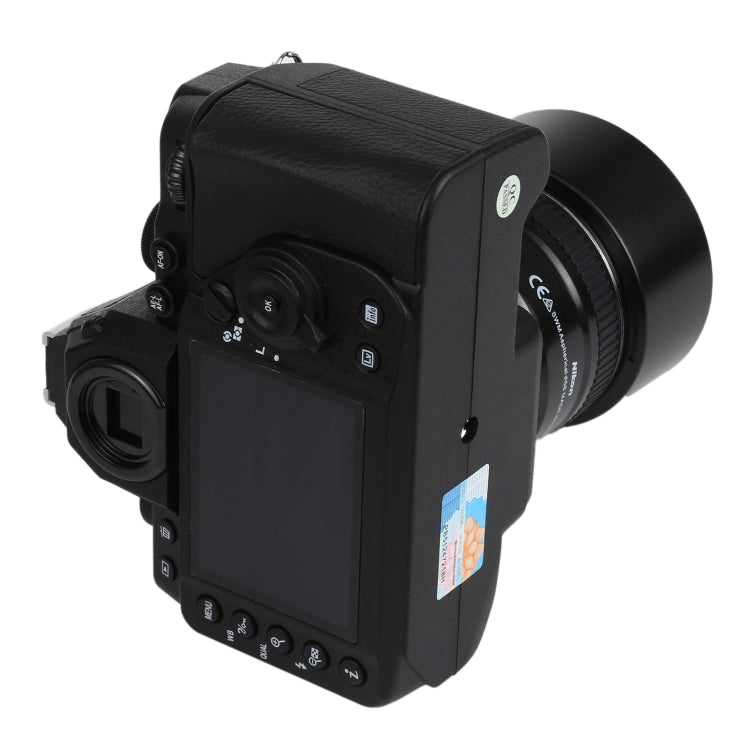 Non-Working Fake Dummy DSLR Camera Model DF Model Room Props Ornaments Display Photo Studio Camera Model Props, Color:Black(With Hood)