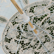 Wedding Bridal Lace Umbrella Shooting Props Wedding Supplies, Size: Length 43/Diameter 45cm(White)
