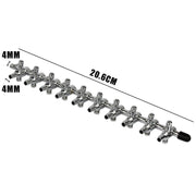 Fish Tank Oxygen Pipe Stainless Steel Distributor Oxygen Regulating Valve, Specification: Ten Heads