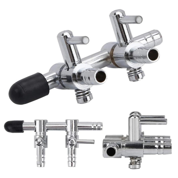 Fish Tank Oxygen Pipe Stainless Steel Distributor Oxygen Regulating Valve, Specification: Ten Heads