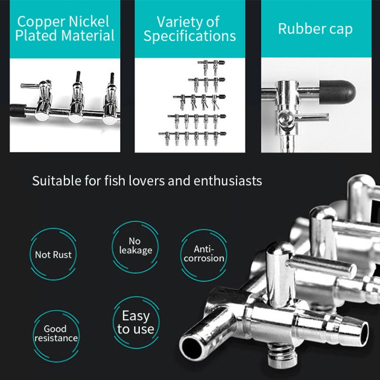 Fish Tank Oxygen Pipe Stainless Steel Distributor Oxygen Regulating Valve, Specification: Ten Heads