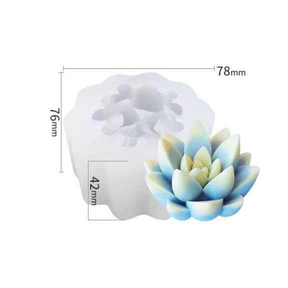 SX-ZW-196 Fleshy Three-Dimensional Candle Silicone Mold DIY Handmade Soap Aromatherapy Epoxy Mold