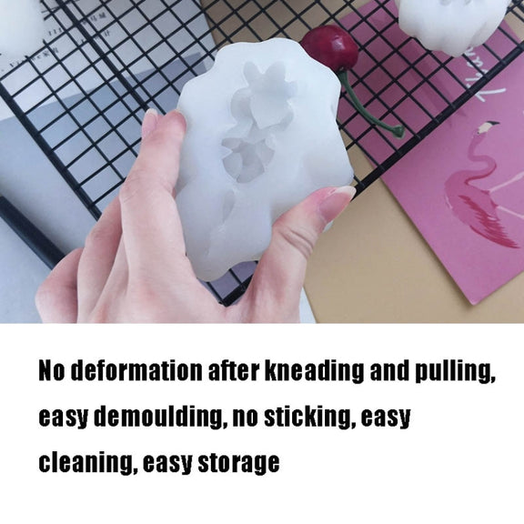 SX-ZW-196 Fleshy Three-Dimensional Candle Silicone Mold DIY Handmade Soap Aromatherapy Epoxy Mold