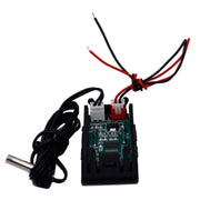 50~110C LED Temperature meter Detector Sensor Probe 12V Digital Thermometer Monitor Tester(Blue)