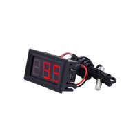 50~110C LED Temperature meter Detector Sensor Probe 12V Digital Thermometer Monitor Tester(Blue)