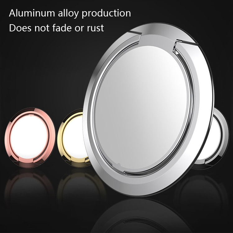 10 PCS Mobile Phone Ring Holder Creative Metal Ring Buckle Holder(Silver)