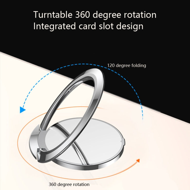 10 PCS Mobile Phone Ring Holder Creative Metal Ring Buckle Holder(Silver)