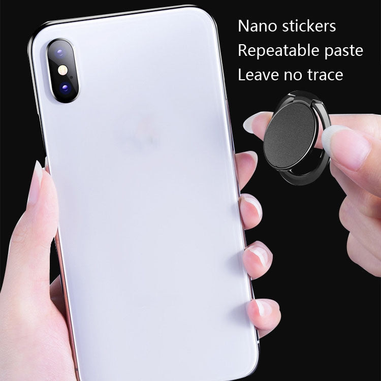 10 PCS Mobile Phone Ring Holder Creative Metal Ring Buckle Holder(Silver)