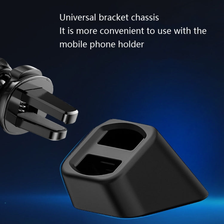 5 PCS Car Phone Holder Base Universal Car Air Outlet Clip Bracket Base, Colour: Silver Reflective