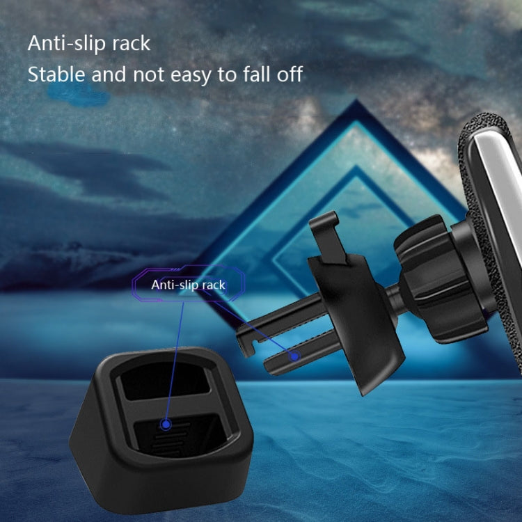 5 PCS Car Phone Holder Base Universal Car Air Outlet Clip Bracket Base, Colour: Silver Reflective