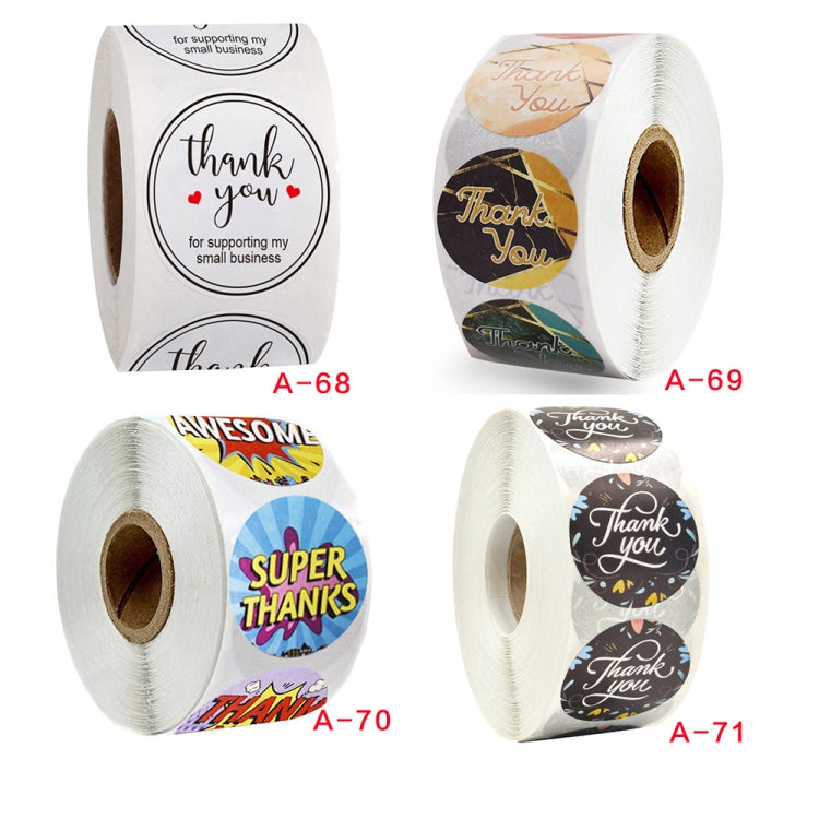 Decorative Sealing Stickers Reward Stickers Handmade Label, Size: 2.5CM / 1INCH(A-68)