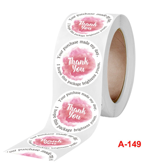 Handicraft Decoration Envelope Seal Sticker Thank You Label, Size: 2.5 cm / 1 inch(A-149)