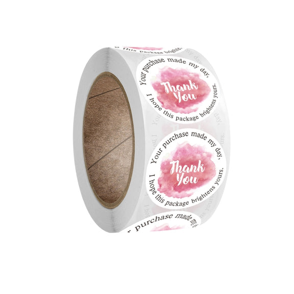 Handicraft Decoration Envelope Seal Sticker Thank You Label, Size: 2.5 cm / 1 inch(A-149)