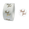3 PCS Bronzing Thank You Baking Sticker Gift Decoration Label, Size: 2.5cm/1inch E-01 - Sticker & Tags by PMC TechLife | Online Shopping South Africa | PMC TechLife