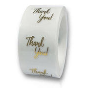 3 PCS Bronzing Thank You Baking Sticker Gift Decoration Label, Size: 2.5cm/1inch E-01