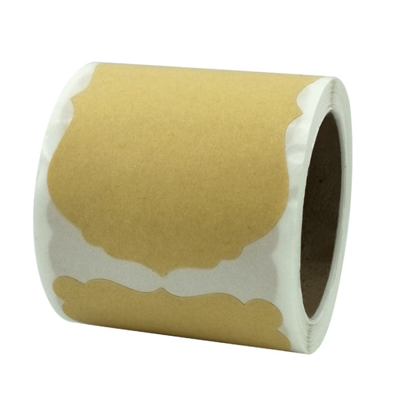 3 PCS Natural Kraft Paper Christmas Label Gift Decoration Stickers, Size: 75 x 50mm(B-63)