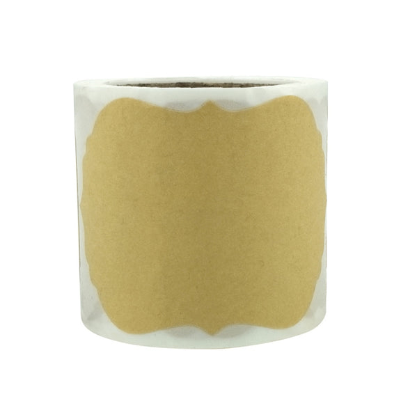 3 PCS Natural Kraft Paper Christmas Label Gift Decoration Stickers, Size: 75 x 50mm(B-63)
