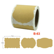 3 PCS Natural Kraft Paper Christmas Label Gift Decoration Stickers, Size: 75 x 50mm(B-63)