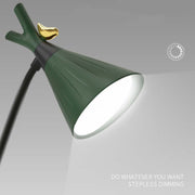 GIVELONG Forest Bird LED Touch Usb Table Lamp With Mobile Phone Holder Bedroom Bedside Night Light(GL363-2 Yellow)