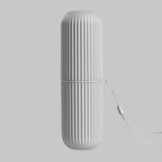 1pc Simple Travel Washing Cup Portable Toothbrush Storage Box Multifunctional Brushing Cup(Gray)