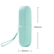 1pc Simple Travel Washing Cup Portable Toothbrush Storage Box Multifunctional Brushing Cup(Gray)