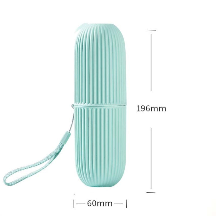 1pc Simple Travel Washing Cup Portable Toothbrush Storage Box Multifunctional Brushing Cup(Gray)
