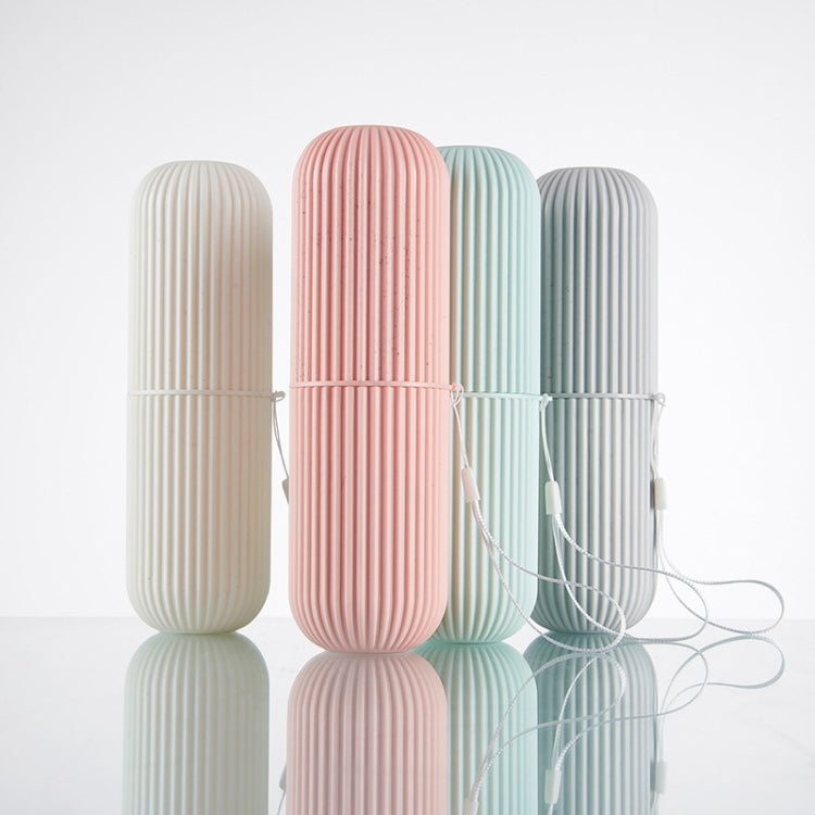 1pc Simple Travel Washing Cup Portable Toothbrush Storage Box Multifunctional Brushing Cup(Gray)