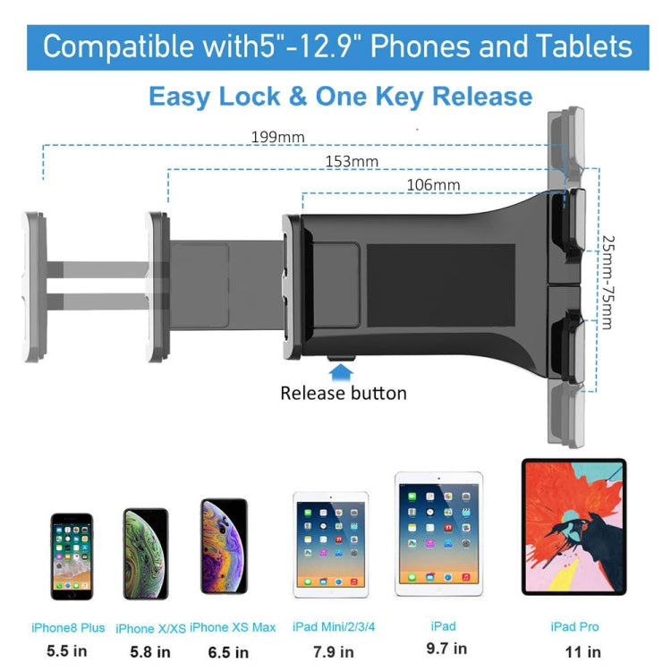 Two-in-one Multifunctional Wall-mounted Desktop Phone Computer Bracket(Black Chuck)