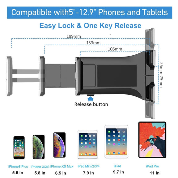 Two-in-one Multifunctional Wall-mounted Desktop Phone Computer Bracket(Black Chuck)