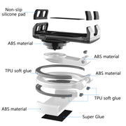 Two-in-one Multifunctional Wall-mounted Desktop Phone Computer Bracket(Black Chuck)