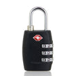 Customs Luggage Lock Overseas Travel Luggage Zipper Lock Plastic TSA Code Lock(Black) - Padlocks by PMC TechLife | Online Shopping South Africa | PMC TechLife | Buy Now Pay Later Mobicred