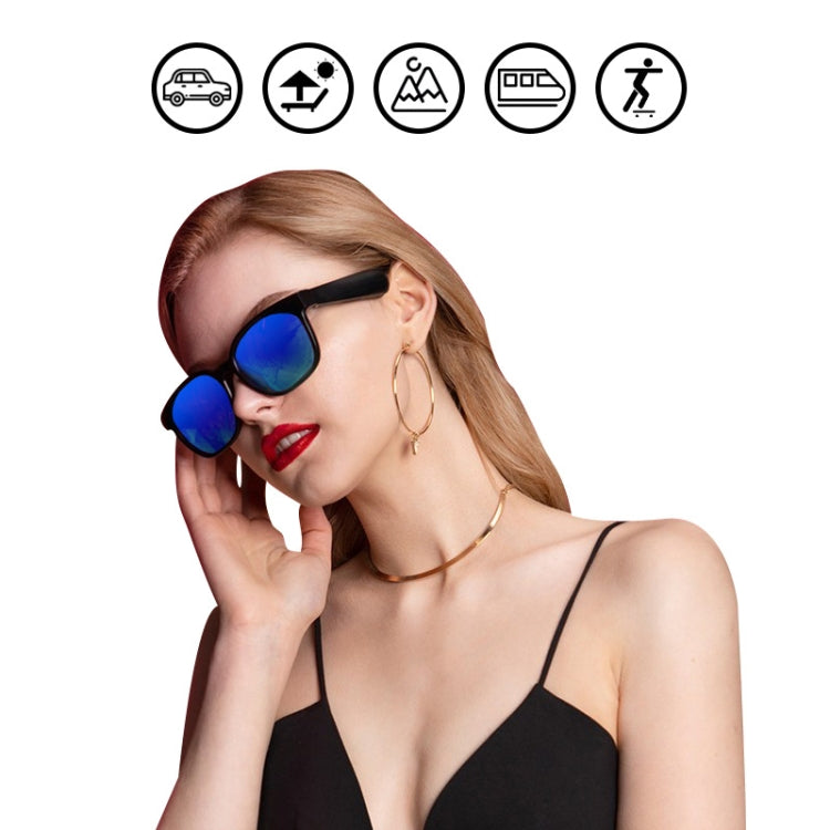 A12 Smart Bluetooth Audio Sunglasses Bluetooth Glasses(Silver)