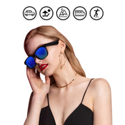 A12 Smart Bluetooth Audio Sunglasses Bluetooth Glasses(Silver)