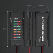 YAWOA BM410 Storage Battery Tester 12V/24V Load Test LED Smart Car Battery Tester Clip