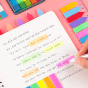 5pcs Fluorescent Transparent Small Sticker Note Indicator Label Index Sticker, Specification: 7660 (One Box)